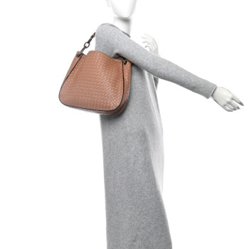BOTTEGA VENETA Nappa Intrecciato Small Loop Dahlia
