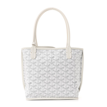 GOYARD Goyardine Reversible Mini Anjou White