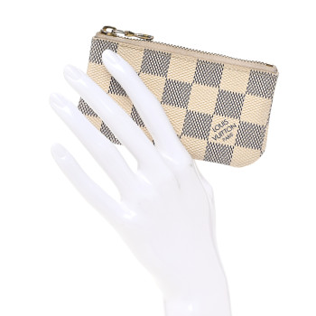LOUIS VUITTON Damier Azur Key Pouch