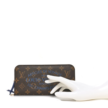 LOUIS VUITTON Monogram Articles de Voyage Ikat Insolite Wallet Grand Blue