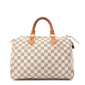LOUIS VUITTON Damier Azur Speedy 30