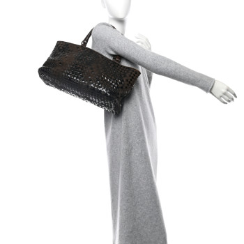 BOTTEGA VENETA Intrecciato Rugiada Vintaga Medium Shopper Moro