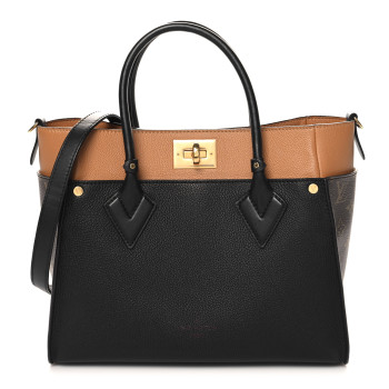 LOUIS VUITTON Calfskin Monogram On My Side Black
