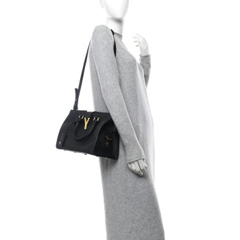SAINT LAURENT Calfskin Small Classic Y Cabas Black