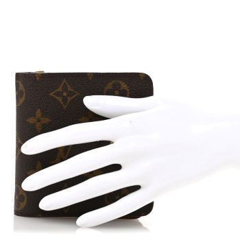 LOUIS VUITTON Monogram Compact Zippe Zipped Wallet