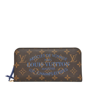 LOUIS VUITTON Monogram Articles de Voyage Ikat Insolite Wallet Grand Blue