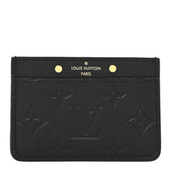 LOUIS VUITTON Empreinte Card Holder Black