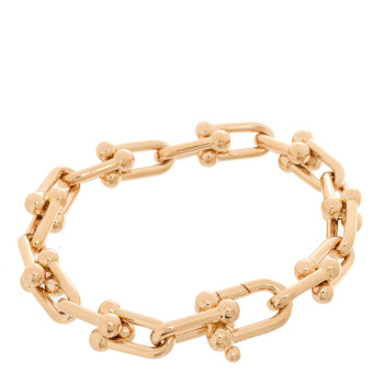 TIFFANY 18K Rose Gold Medium HardWear Link Bracelet