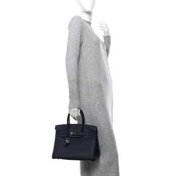 HERMES Togo Birkin 30 Bleu Nuit