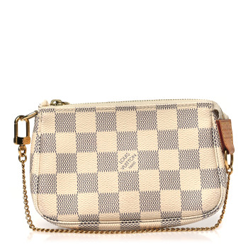 LOUIS VUITTON Damier Azur Mini Pochette Accessories