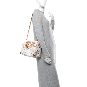 LOUIS VUITTON LV X TM Monogram Multicolor Speedy Bandouliere 25 White