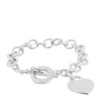 TIFFANY Sterling Silver Return To Tiffany Heart Tag Toggle Bracelet