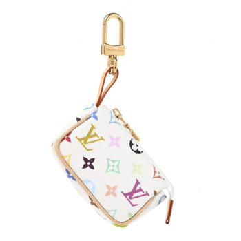 LOUIS VUITTON LV x TM Monogram Multicolor Micro Pochette White