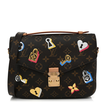 LOUIS VUITTON Monogram Love Lock Pochette Metis