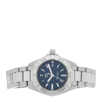 TAG HEUER Stainless Steel 27mm Aquaracer Lady Quartz Watch Blue WBD1412