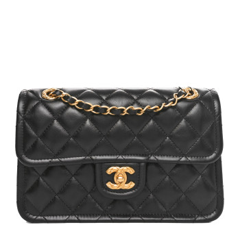 CHANEL Calfskin Quilted Sweet Crush Flap Bag Black