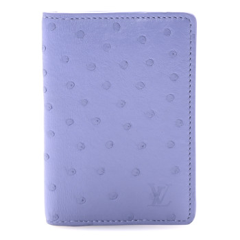 LOUIS VUITTON Ostrich Pocket Organizer Purple