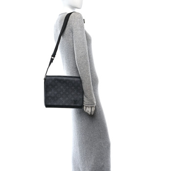 LOUIS VUITTON Monogram Eclipse District PM Black