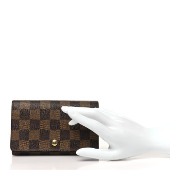 LOUIS VUITTON Damier Ebene Porte-Monnaie Tresor Wallet