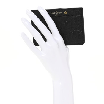 LOUIS VUITTON Empreinte Card Holder Black