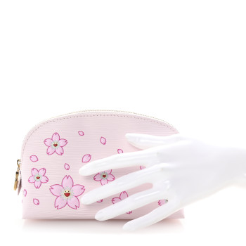 LOUIS VUITTON LV X TM Epi Cherry Blossom Cosmetic Pouch Pink