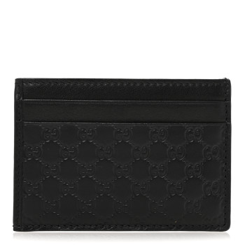 GUCCI Microguccissima ID Window Card Holder Black