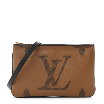 LOUIS VUITTON Reverse Monogram Giant Double Zip Pochette