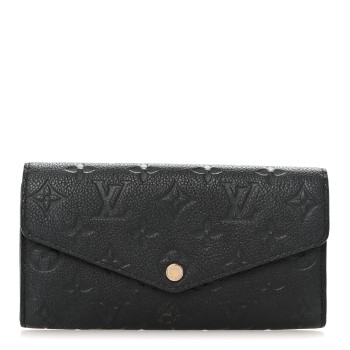 LOUIS VUITTON Empreinte Sarah Wallet NM Black