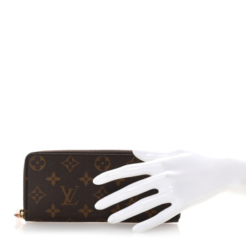 LOUIS VUITTON Monogram Clemence Wallet Rose Ballerine