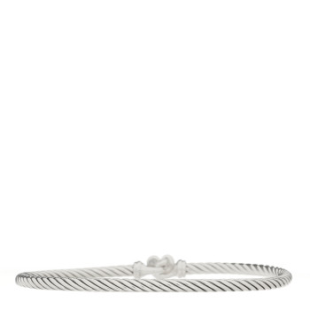 DAVID YURMAN Sterling Silver Diamond Cable Collectibles Heart Bracelet