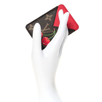 LOUIS VUITTON LV X TM Monogram Cerises Porte-Cartes Magnet
