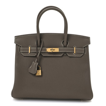 HERMES Togo BIRKIN 30 Etoupe