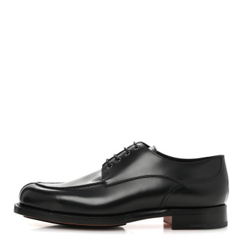 HERMES Calfskin Mens Oxford 43.5 Black