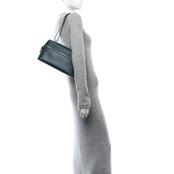 LORO PIANA Smooth Calfskin Extra Bag L27 New Petrolio