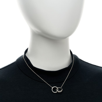 TIFFANY Sterling Silver 1837 Interlocking Circles Pendant Necklace