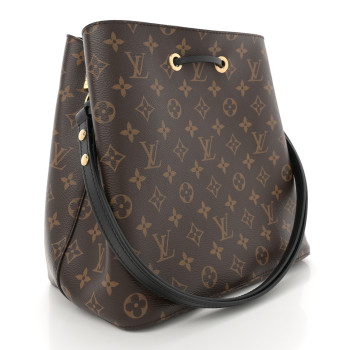 LOUIS VUITTON Monogram Neonoe MM Black
