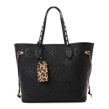 LOUIS VUITTON Empreinte Monogram Giant Wild at Heart Neverfull MM Black