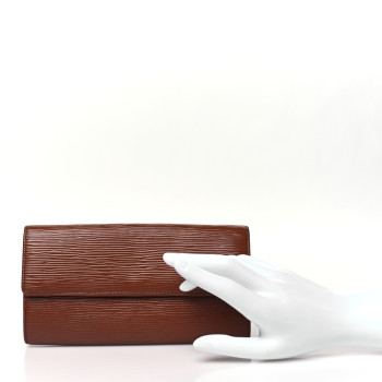 LOUIS VUITTON Epi Sarah Wallet Kenyan Fawn