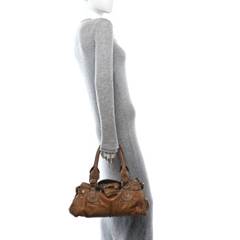 CHLOE Lizard Medium Paddington Satchel Bronze