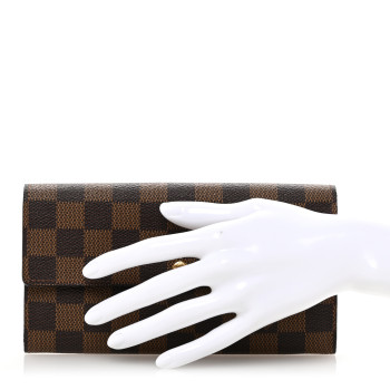 LOUIS VUITTON Damier Ebene Sarah Wallet