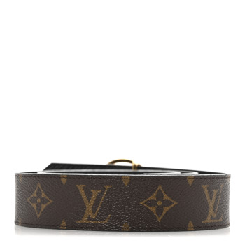LOUIS VUITTON Monogram Epi 35mm LV Circle Reversible Belt 80 32 Black