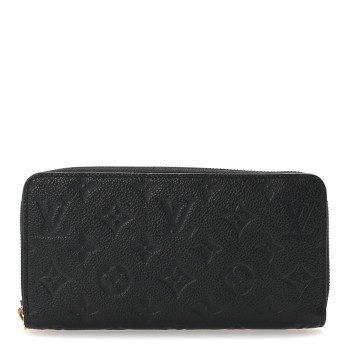 LOUIS VUITTON Empreinte Zippy Wallet Black