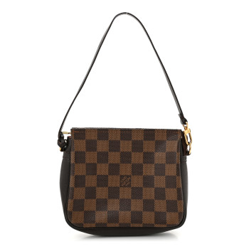 LOUIS VUITTON Damier Ebene Trousse Make Up Bag Pochette