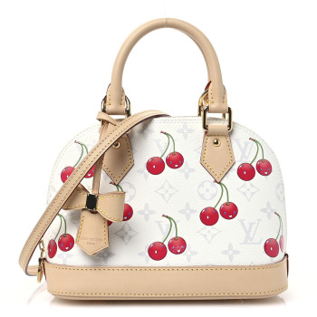 LOUIS VUITTON LV X TM Monogram Cerises Alma BB White