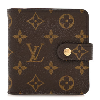 LOUIS VUITTON Monogram Compact Zippe Zipped Wallet