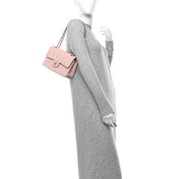 CHANEL Lambskin Quilted Small Double Flap Light Pink