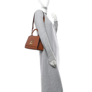 LOUIS VUITTON Taurillon Twist One Handle PM Caramel