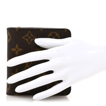 LOUIS VUITTON Monogram Compact Zippe Zipped Wallet
