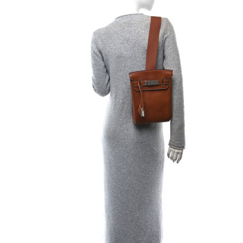 HERMES Natural Barenia Faubourg Hac A Dos PM Backpack Fauve
