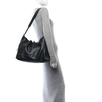 LOUIS VUITTON Lambskin CarryAll Vibe MM Black